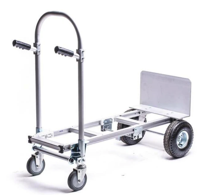 עגלת סבלים אלומיניום דו מצבית גלגלים מלאים ROHER ROHER-PRO