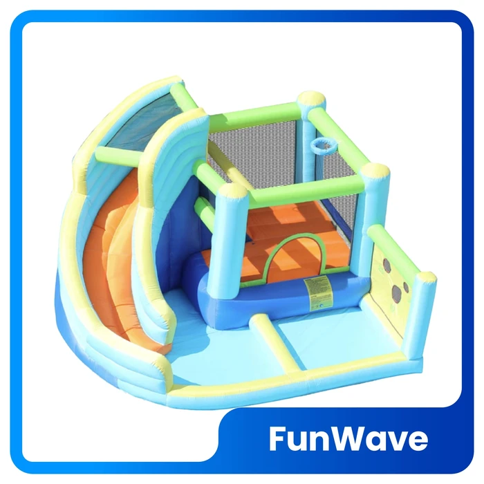 מתקן קפיצה מתנפח מדהים עם מגלשה דגם ED9635