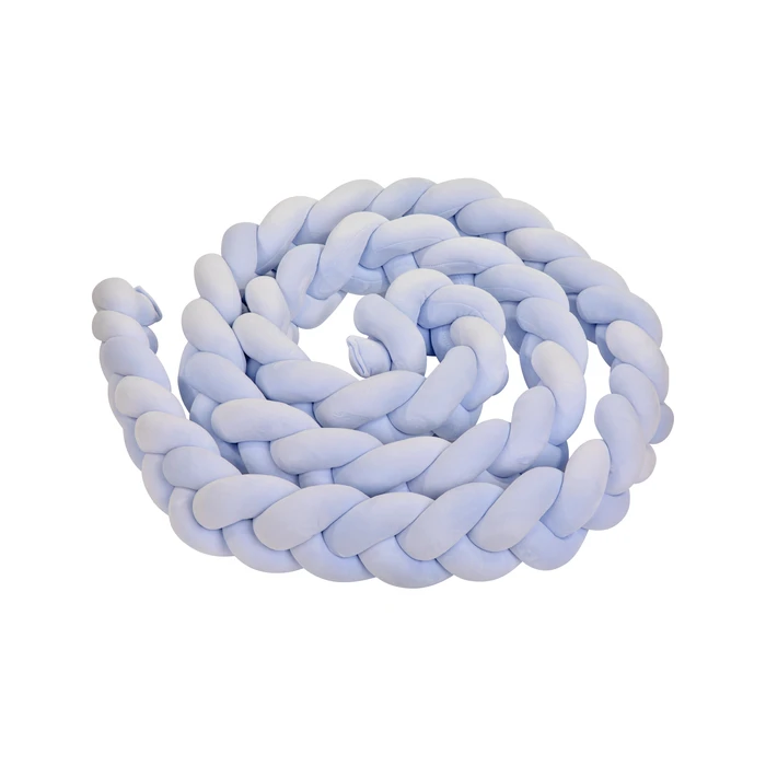 צמה נחשוש קלוע למיטת תינוק 2.00 מטר צבע תכלת שמיים