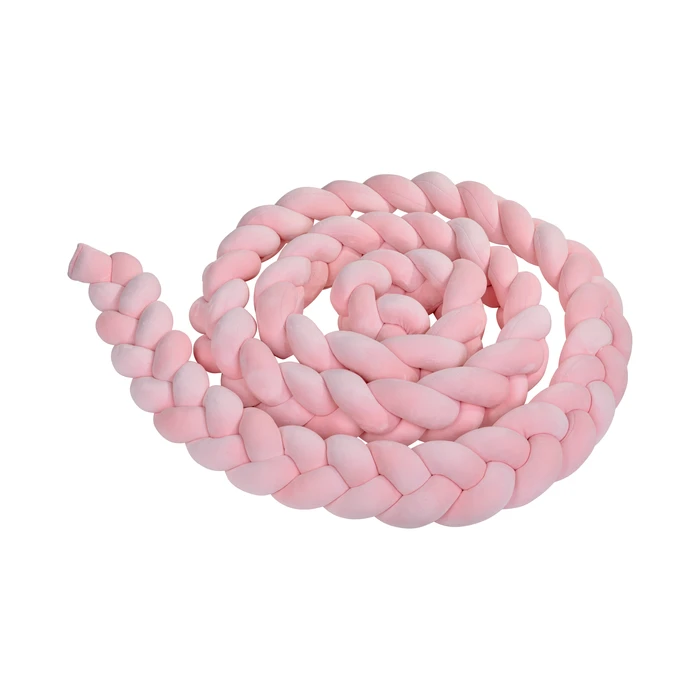 נחשוש צמה למיטת תינוק 4.00 מטר צבע ורוד בייבי