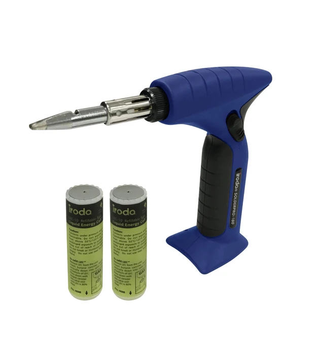 מלחם גז מקצועי 30W-185W הצתה אלקטרונית + זוג מיכלי מילוי IRODA