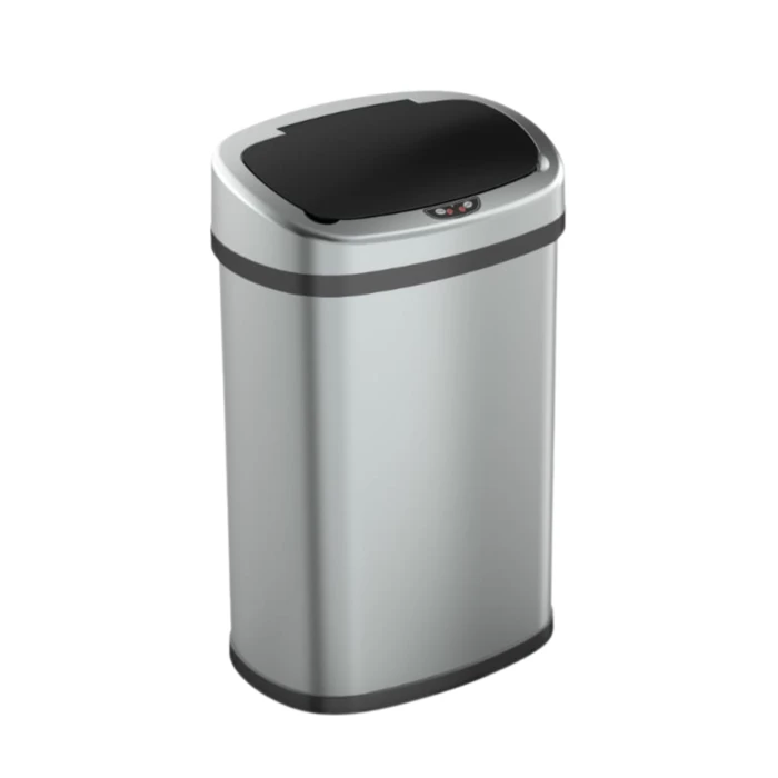 פח אשפה אלקטרוני 60 ליטר צבע כסף