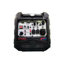 גנרטור מושתק אינוורטר מנוע בנזין משולב גז חד פאזי 8000W מבית PowerForge