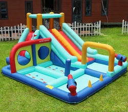 מתקן קפיצה מתנפח עם 2 מגלשות דגם ED10701