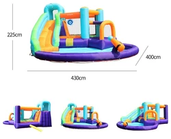 מתקן קפיצה מתנפח ומגלשה מושלם דגם ED8001C