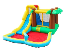 מתקן קפיצה מתנפח עם מגלשה ותותח מים דגם ED1950B