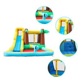 מתקן קפיצה מתנפח עם מגלשה ותותח מים דגם ED1950B