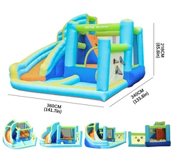 מתקן קפיצה מתנפח מדהים עם מגלשה דגם ED9635