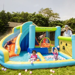 מתקן קפיצה מתנפח מדהים עם מגלשה דגם ED9635