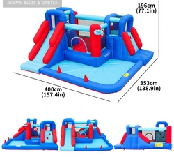 מתקן קפיצה מתנפח עם מגלשה דגם ED1990R