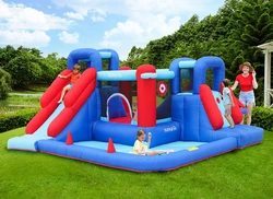 מתקן קפיצה מתנפח עם מגלשה דגם ED1990R