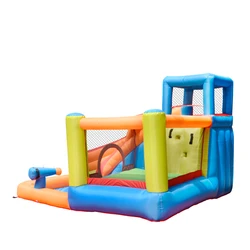 מתקן קפיצה מתנפח עם מגלשה ותותח מים דגם ED1900