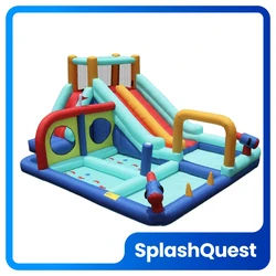 מתקן קפיצה מתנפח עם 2 מגלשות דגם ED10701