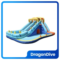 מתקן קפיצה מתנפח ענק עם 2 מגלשות דגם ED1056W