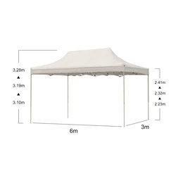 גזיבו מקצועי במידה 3*6 מטר