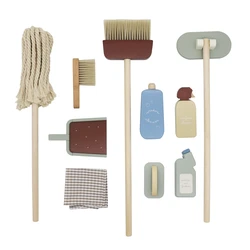 עגלת ניקיון מעץ לילדים