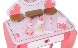 שידת איפור מעץ לילדים דגם אפריל