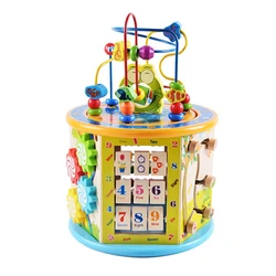 קוביית פעילות מעץ לילדים דגם אימרי