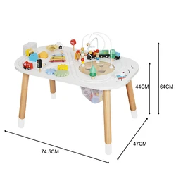 שולחן פעילות מעץ לילדים דגם לביא