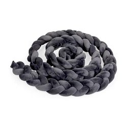 צמה נחשוש קלוע למיטת תינוק 2.00 מטר צבע אפור סטיל