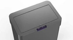 פח מעוצב שחור עם חיישן 50 ליטר