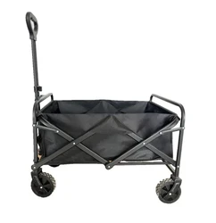 עגלת קמפינג מתקפלת צבע שחור