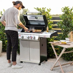 מנגל נירוסטה 3+1 להבות מותג: STANLEY