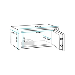 כספת דיגיטלית 420*370*200 מותג: GPT