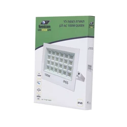 תאורת הצפה לד AC 100W QUEEN לבן אור יום מותג: Semicom