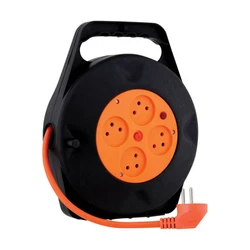 תוף כבל מאריך 10 מטר 4 שקעים מותג: semicom Switch