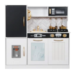 מטבח אלקטרוני מדהים לילדים מעץ דגם עומר