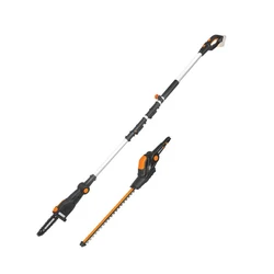 גוזם גדר טלסקופי משולב שרשרת 20V - גוף בלבד! מותג: WORX ECO